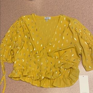 Yellow crop top - medium